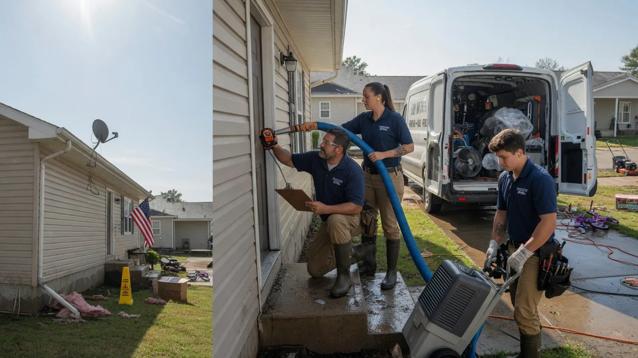 Ceiling Water Damage Restoration in Saint Louisville, OH near me
